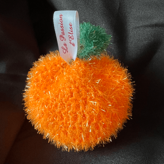 Eponges au crochet en formes d' agrumes