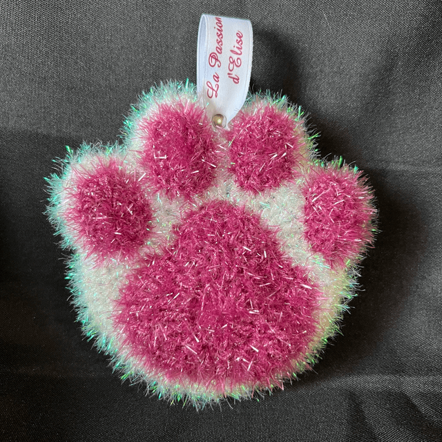 Eponges au crochet en forme de patte de chat