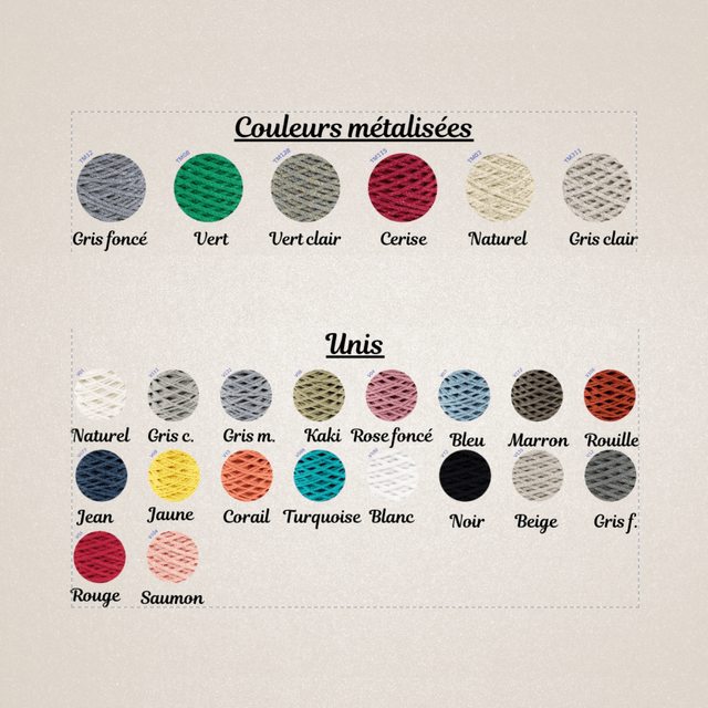 Lot de 2 Maniques fait main au crochet  