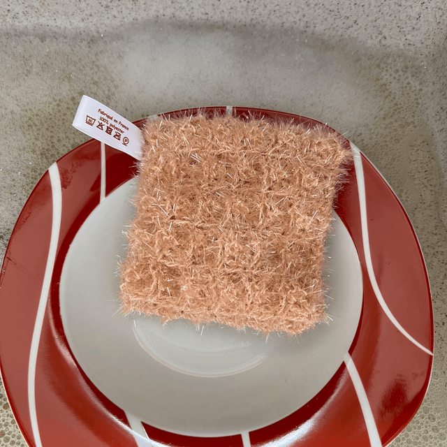 Eponges carré fait mains au crochet