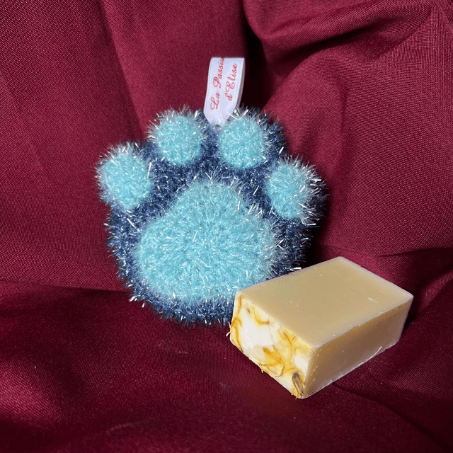 Eponges au crochet en forme de patte de chat