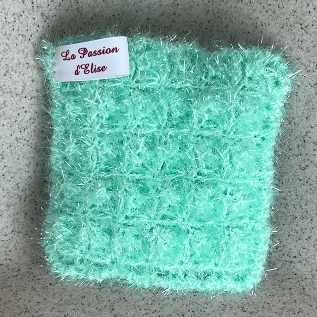 Eponges carré fait mains au crochet