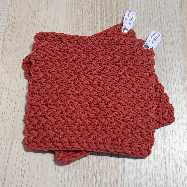 Lot de 2 Maniques fait main au crochet  